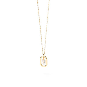 PDPAOLA Mini CZ Initials Necklace, Gold