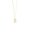 PDPAOLA Mini CZ Initials Necklace, Gold