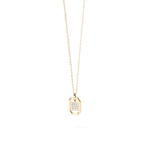 PDPAOLA Mini CZ Initials Necklace, Gold