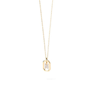 PDPAOLA Mini CZ Initials Necklace, Gold