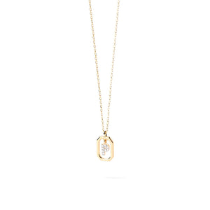 PDPAOLA Mini CZ Initials Necklace, Gold