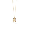 PDPAOLA Mini Initials Necklace, Gold Multi