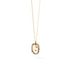 PDPAOLA Mini Initials Necklace, Gold Multi
