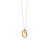PDPAOLA Mini Initials Necklace, Gold Multi