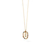 PDPAOLA Mini Initials Necklace, Gold Multi