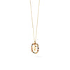 PDPAOLA Mini Initials Necklace, Gold Multi