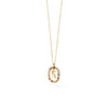 PDPAOLA Mini Initials Necklace, Gold Multi
