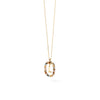 PDPAOLA Mini Initials Necklace, Gold Multi