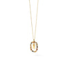 PDPAOLA Mini Initials Necklace, Gold Multi