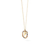 PDPAOLA Mini Initials Necklace, Gold Multi