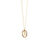 PDPAOLA Mini Initials Necklace, Gold Multi