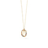 PDPAOLA Mini Initials Necklace, Gold Multi