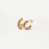 PDPAOLA Tiger Hoop Earrings, Gold