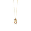 PDPAOLA Mini Initials Necklace, Gold Multi