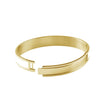 Dyrberg/Kern Pennika II White Bangle, Gold