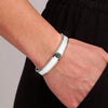 Dyrberg/Kern Pennika II White Bangle, Silver