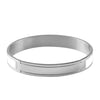 Dyrberg/Kern Pennika II White Bangle, Silver