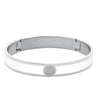 Dyrberg/Kern Pennika II White Bangle, Silver