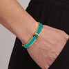 Dyrberg/Kern Pennika 2 Aqua Bangle, Gold