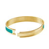 Dyrberg/Kern Pennika 2 Aqua Bangle, Gold
