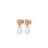 Dyrberg/Kern Petun Pearl Earrings, Gold & Pink