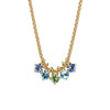 Dyrberg Kern Phila Necklace, Gold & Aqua Blue