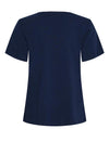 Pieces Suma V-Neck Print T-Shirt, Navy