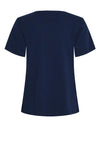 Pieces Suma V-Neck Print T-Shirt, Navy
