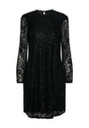 Pieces Colline Lace Sequin Mini Dress, Black