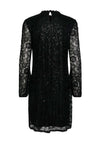 Pieces Colline Lace Sequin Mini Dress, Black