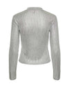Pieces Rocky Metallic Top, Silver