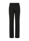 Pieces Parker Silver Pinstripe Wide Leg Trousers, Black