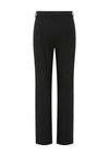 Pieces Parker Silver Pinstripe Wide Leg Trousers, Black