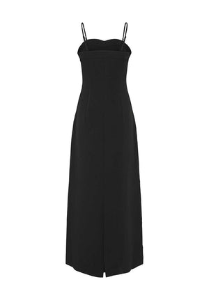 Pieces Pocelle Corsage Maxi Dress, Black