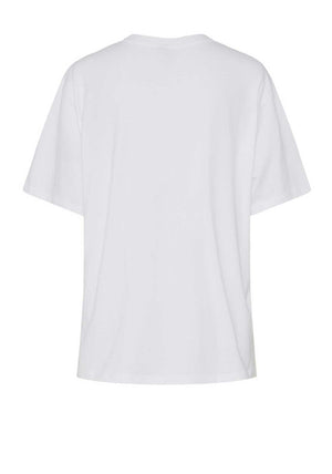 Pieces Paloma Coffee Club T-Shirt, Bright White