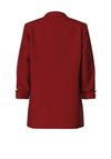 Pieces Bosella Ruched Sleeve Blazer, Red
