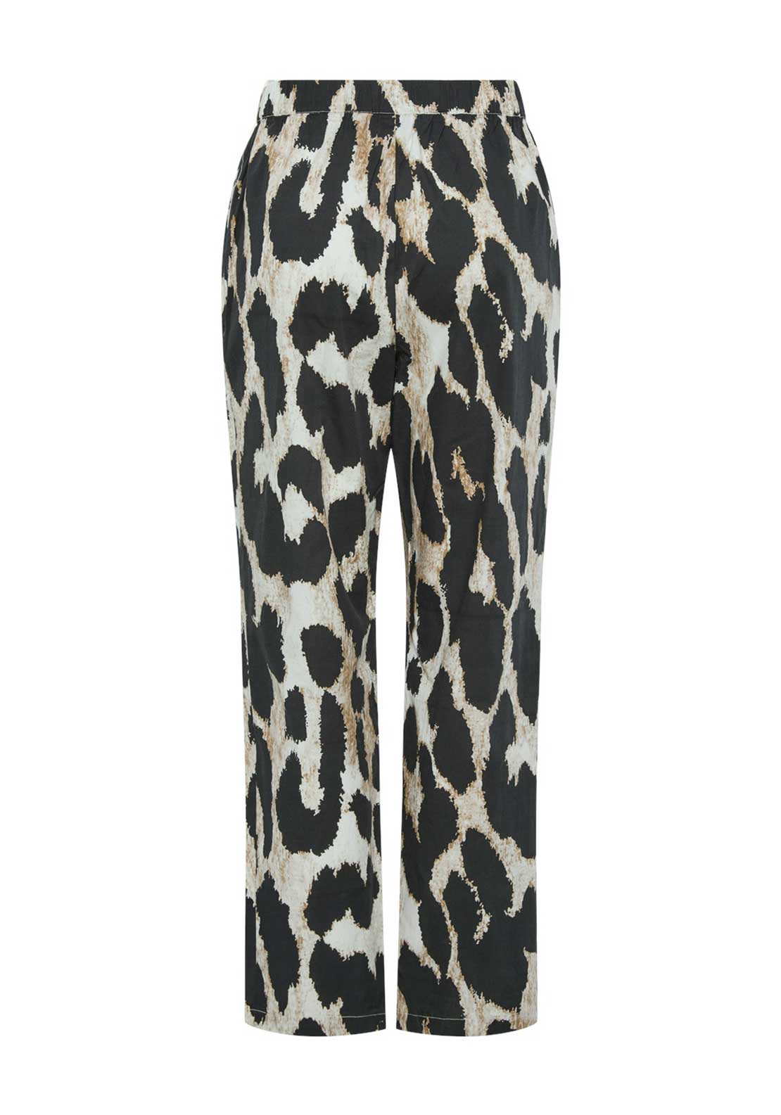 Pieces Jade Straight Leg Trousers, Black