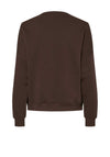 Pieces London Crew Neck Sweatshirt, Brown