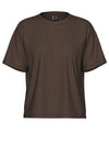 Pieces Skylar Short Sleeve T-Shirt, Brown