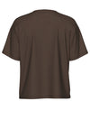 Pieces Skylar Short Sleeve T-Shirt, Brown