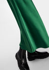 Pieces Norella Midi Satin Skirt, Eden Green