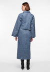 Pieces Naomi Sequin Denim Jacket, Medium Blue Denim