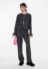 Pieces Tie Long Sleeved Top, Grey