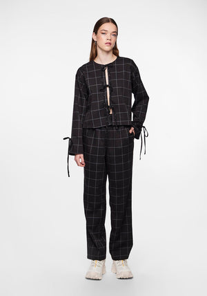 Pieces NYS Straight Leg Trouser, Black