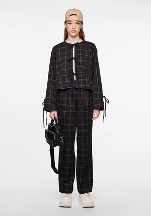 Pieces NYS Straight Leg Trouser, Black