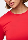 Pieces Fylla Jersey Long Sleeve Top, High Risk Red