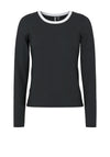 Pieces Long Sleeve Tee, Black