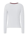 Pieces May Long Sleeve Top, White