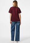 Pieces Skylar Oversized T-Shirt, Wine