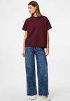 Pieces Skylar Oversized T-Shirt, Wine